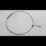 Collier "Alignement" en Améthyste