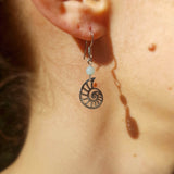 Boucles d'oreilles "Cheminement" en Amazonite