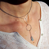 Collier "Affinité" en Aigue marine