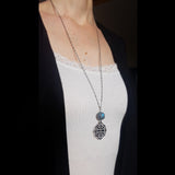 Collier "Âme lunaire" en Labradorite