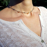 Collier "La tête dans les étoiles" en Labradorite