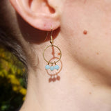 Boucles d'oreilles "Luna" en Amazonite