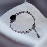 Bracelet "Nuit" en Agate noire