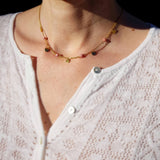 Collier "Parsemer" en Rhodonite