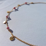 Collier "Parsemer" en Rhodonite