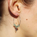 Créoles "Renouveau" en Aventurine