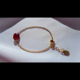 Bracelet "Sentiment" en Cornaline