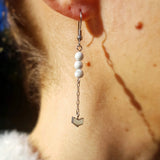 Boucles d'oreilles "Suivre sa voie" en Howlite