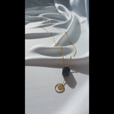 Collier "Trésor" en Agate noire