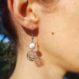 Boucles d'oreilles "La croisée des chemins" en Howlite