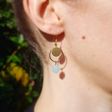 Boucles d'oreilles "Calme" en Amazonite