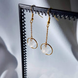 Boucles d'oreilles "Oxygène" en Cristal de roche