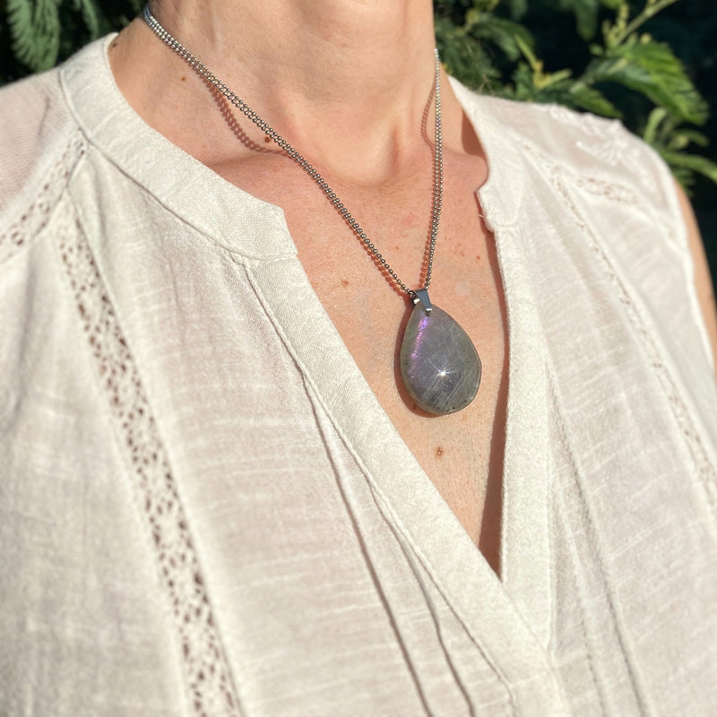 Collier "Enchantement" en Labradorite