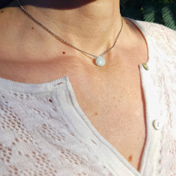 Collier "Goûter chaque instant" en Amazonite