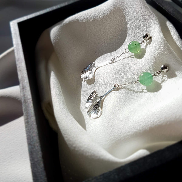 Boucles d'oreilles "Harmonie" en Aventurine