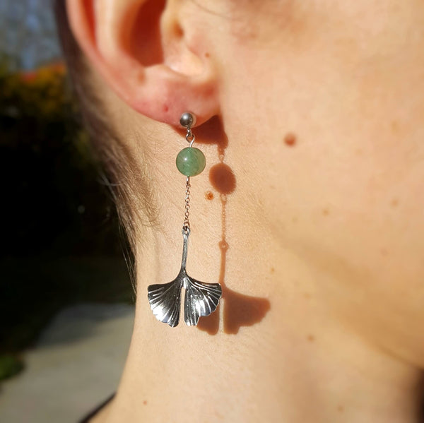 Boucles d'oreilles "Harmonie" en Aventurine