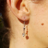 Boucles d'oreilles "La tête dans les étoiles" en Labradorite