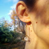 Boucles d'oreilles "Oxygène" en Cristal de roche