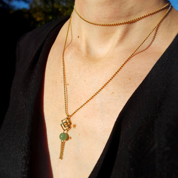 Collier "Sagesse" en Aventurine