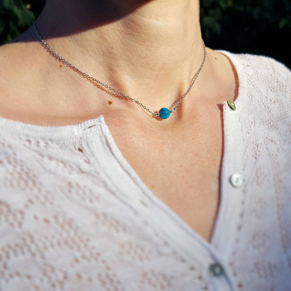 Collier "Unique" en Apatite