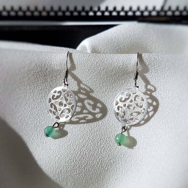 Boucles d'oreilles "Souhait" en Aventurine